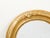English 19th Century Round Giltwood Mirror with Carved Flowers and Etched Motifs For Sale - Image 4 of 8