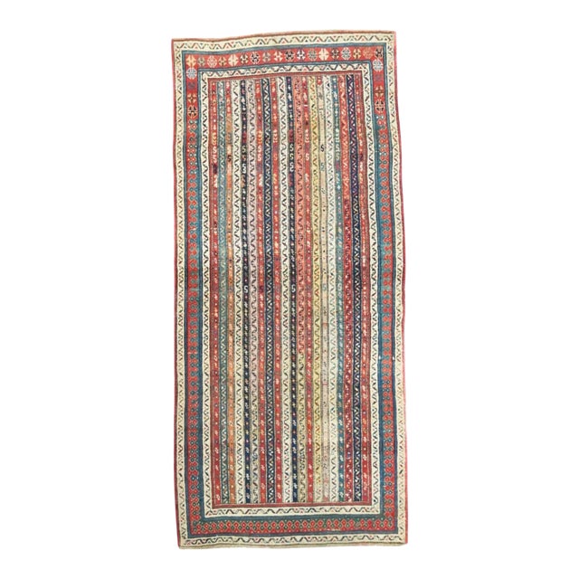 Antique Kazak Rug 3'8'' x 8'1'' For Sale