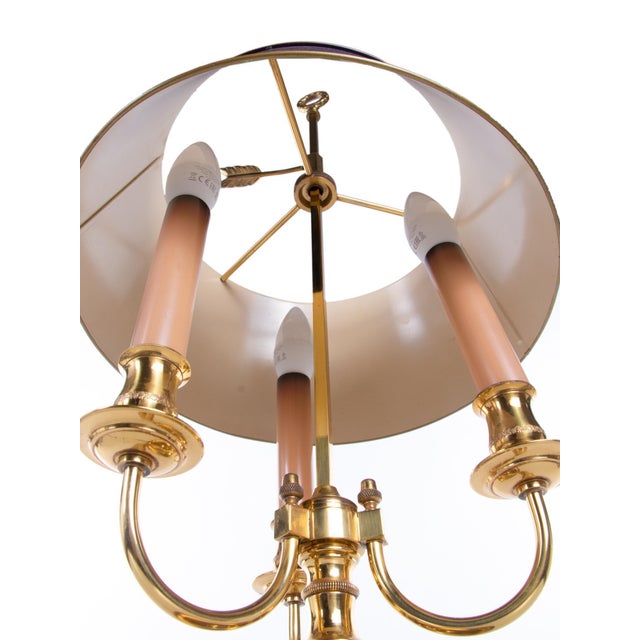 French Bronze Boiled Desk Lamp in the Style of Louis Tule XV For Sale - Image 4 of 13