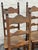 1940s French Provincial Oak Ladder-Back Dining Chairs - Set of Six For Sale - Image 11 of 13