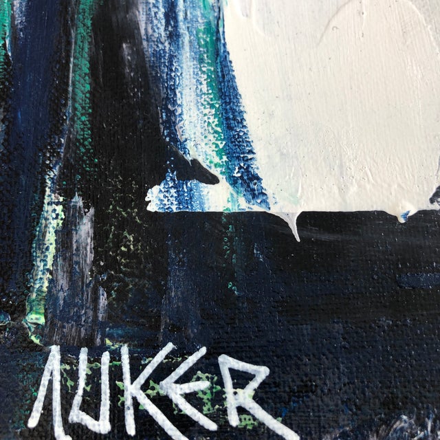 Contemporary Original Abstract Painting “Glacier “ by Cassandra Auker For Sale - Image 4 of 6