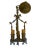 Farmhouse Gothic Style Cast Bronze 3 Light Lantern Pendant With Old Paints, Circa 1920 For Sale - Image 3 of 8