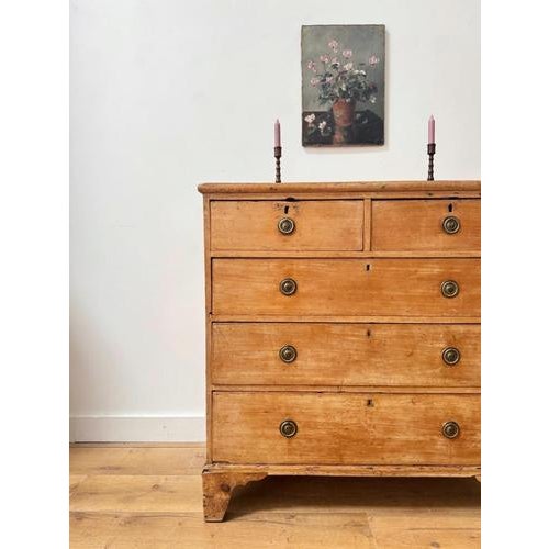 Victorian English Pine Chest of Drawers For Sale - Image 3 of 9
