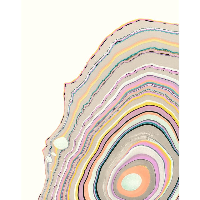 Contemporary marbling giclée print. High-quality limited edition marbling artwork by Danish artist Pernille Snedker...