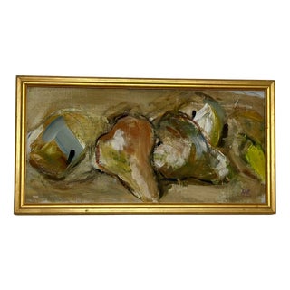 Henrik Backlund, Pears, 1960s, Oil on Canvas, Framed For Sale