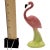 Ceramic Mid-Century Ceramic Curious Watcher Pink Flamingo Tabletop Statue by Metlox For Sale - Image 7 of 9