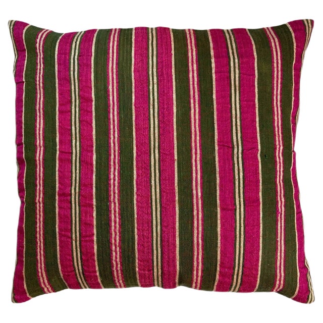 Vintage Turkish Kilim Bench Cushion Cover For Sale
