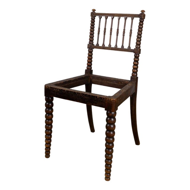 19th Century Bobbin Chair For Sale