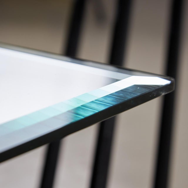 Black Italian Glass Coffee Table from Bellato, 1980s For Sale - Image 8 of 18