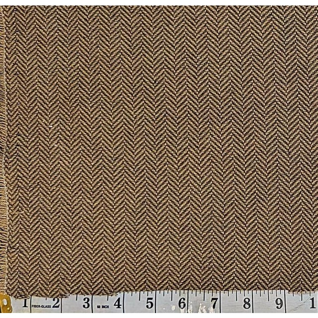 Ralph Lauren Ralph Lauren "Sutherland" Barley Cotton Blend Herringbone Fabric- 7 Yards For Sale - Image 4 of 4