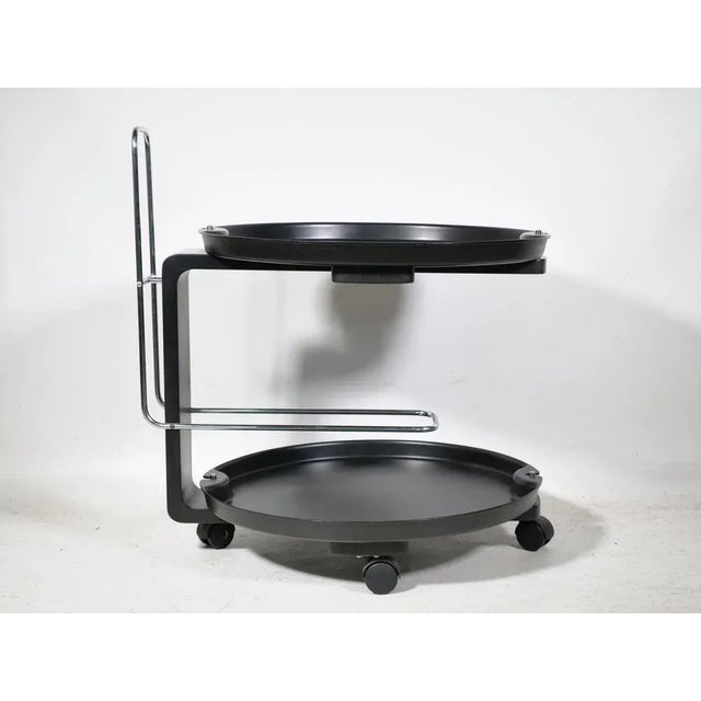 Mid-Century Modern Vintage German Serving Car by Waldemar Rothe for Rosenthal, 1980s For Sale - Image 3 of 10