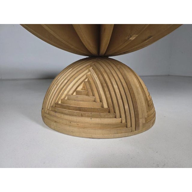 Beige Rosa Dei Venti Table by Mario Ceroli for Poltronova, 1970s For Sale - Image 8 of 9