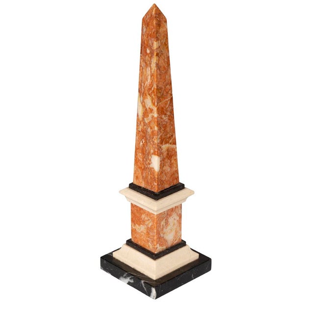 Stone Pair of Italian Grand Tour Marble Obelisks For Sale - Image 7 of 10