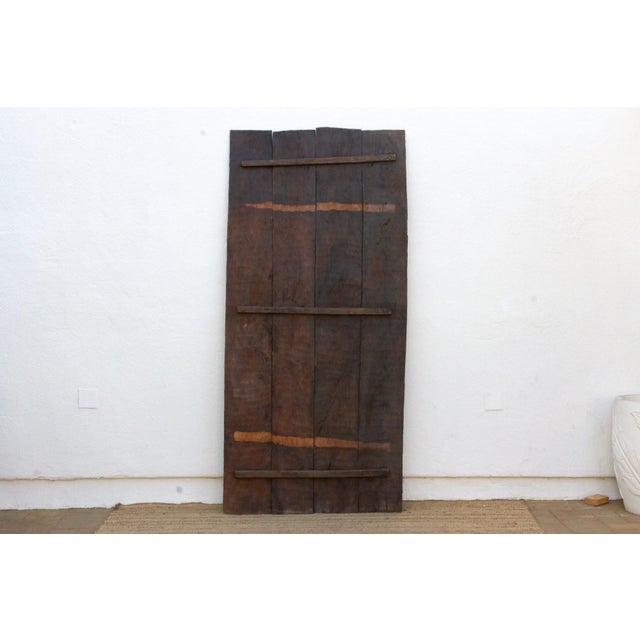 Wood Grand 90" Tall Carved Nupe Door Gate For Sale - Image 7 of 8