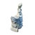 Victorian Antique Victorian Rococo Porcelain Blue & White Figural Lady Spill Vase/Planter For Sale - Image 3 of 5