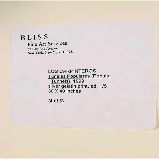 Los Carpinteros, Los Carpinteros Cuban Art Photograph Tuneles Populares Silver Gelatin Photo, 1999 For Sale - Image 4 of 5