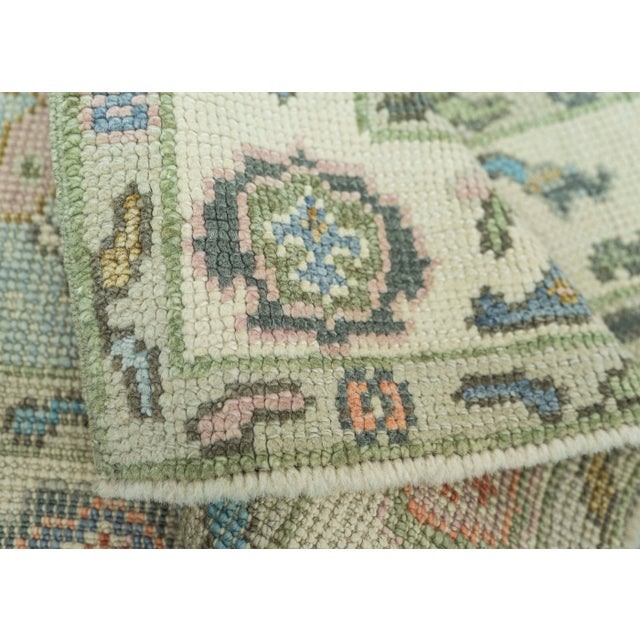 Turkish Oushak Rug 2'7" x 6'2" #19220 For Sale In Houston - Image 6 of 8