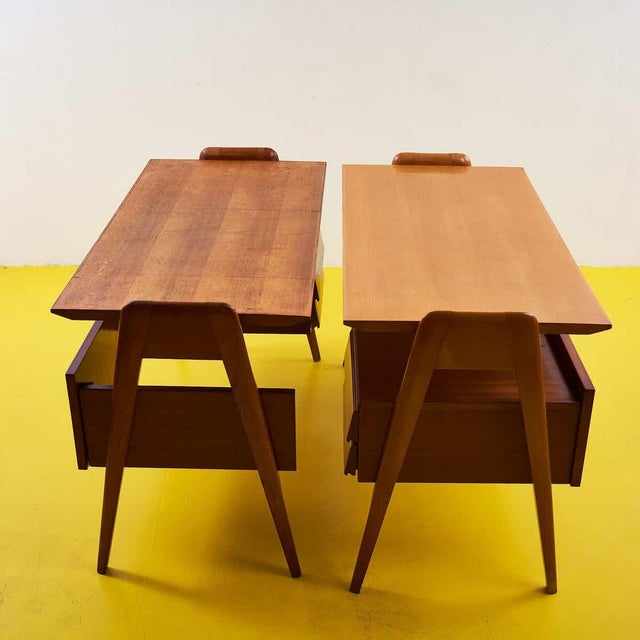 Desks attributed to Vittorio Dassi, 1950s, Set of 2 For Sale - Image 10 of 18