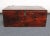 Wood Early 19th Century Colonial Stained Maple Handmade Travel Trunk / Chest With Hinged Top For Sale - Image 7 of 13
