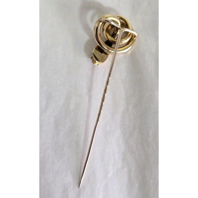 Antique Victorian 9ct Gold Garnet and Diamond Serpent Stickpin, 1890s For Sale - Image 11 of 16