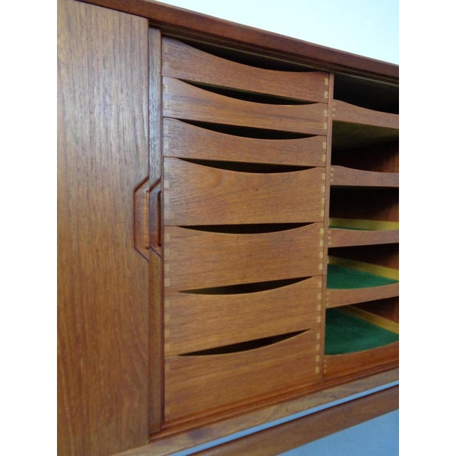 Large Teak Sideboard by Henry Rosengren Hansen for Brande Møbelindustri, Denmark, 1950s For Sale - Image 13 of 18
