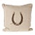 Horseshoe Linen Pillow For Sale
