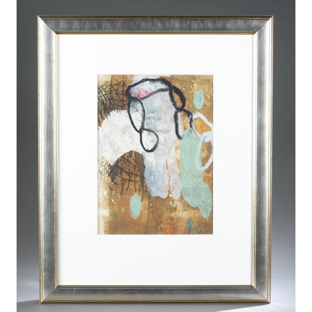 Dean Nimmer (American, b. 1935). "Untitled". 1995. Multi-media on paper. Hand signed, dated, Verso. Image: 17" x 10"....