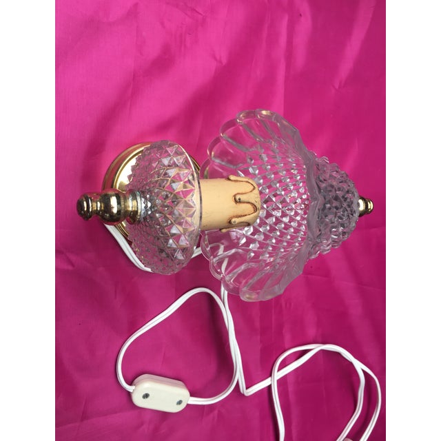Crystal Wall Light, 1970s For Sale - Image 9 of 9