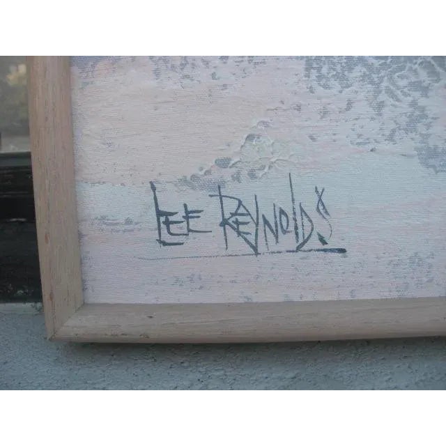 1970s 1970s "Spring Garden" Landscape Acrylic Painting by Lee Reynolds, Framed For Sale - Image 5 of 9