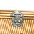 Restored Mid-Century Split Reed Rattan & Pine Trunk W/ Brass Paktong Latch For Sale - Image 11 of 13