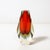 Mid-Century Modern Mid-Century Hand-Blown Faceted Murano Glass Sommerso Ruby & Transparent Vase For Sale - Image 3 of 10
