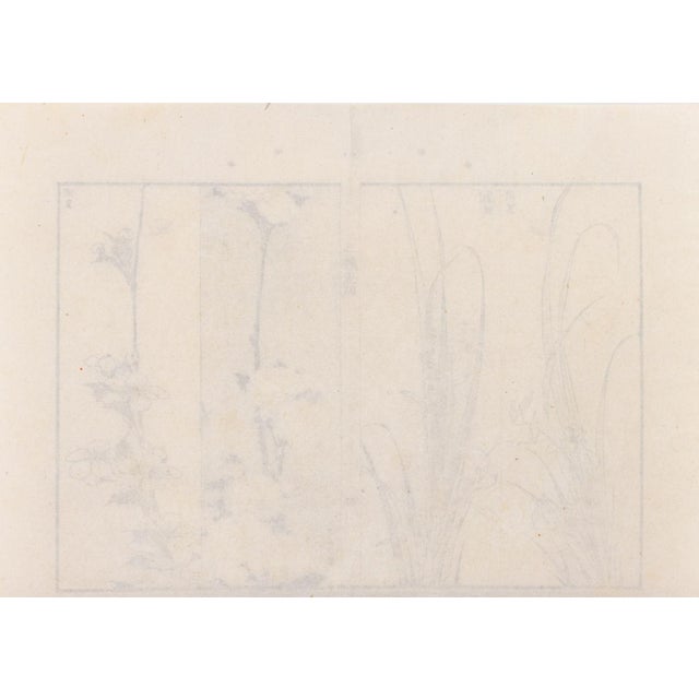 Japanese School Botanical Woodblock Prints, 3 For Sale - Image 10 of 17