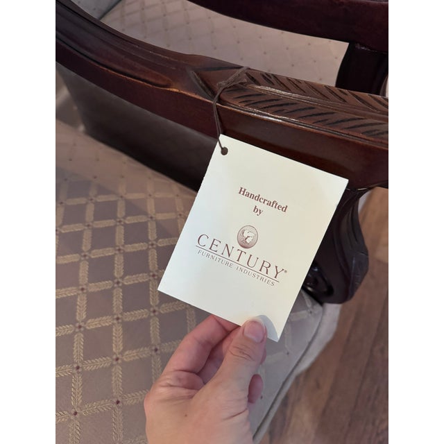 Mid 20th Century Mahogany-Arm Head Dining Chairs For Sale - Image 5 of 6