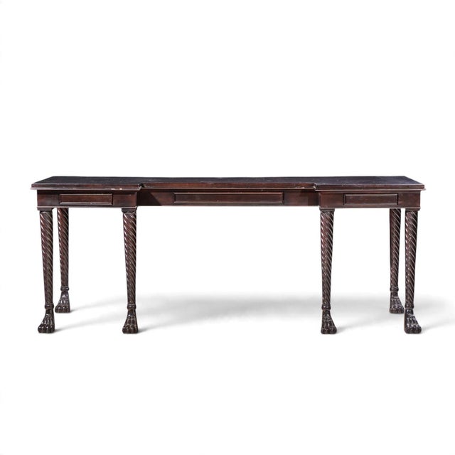 Rose Tarlow Mahogany Belfast Console Table This console table measures: 97.25 wide x 25.5 deep x 36.75 inches high ABOUT...