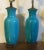 Ceramic Antique 19th Century Chinese Turquoise Crackle Glaze Porcelain Table Lamps - A Pair For Sale - Image 7 of 12