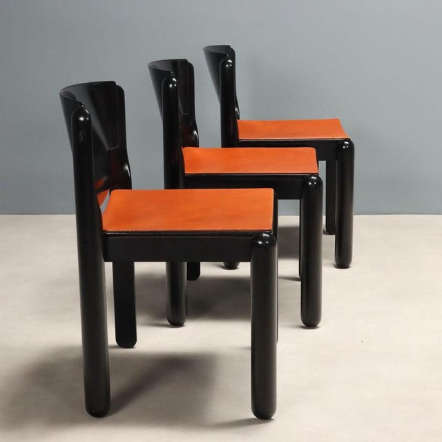 Cassina Vintage Italian 122 Chairs by Vico Magistretti for Cassina, 1960s For Sale - Image 4 of 12
