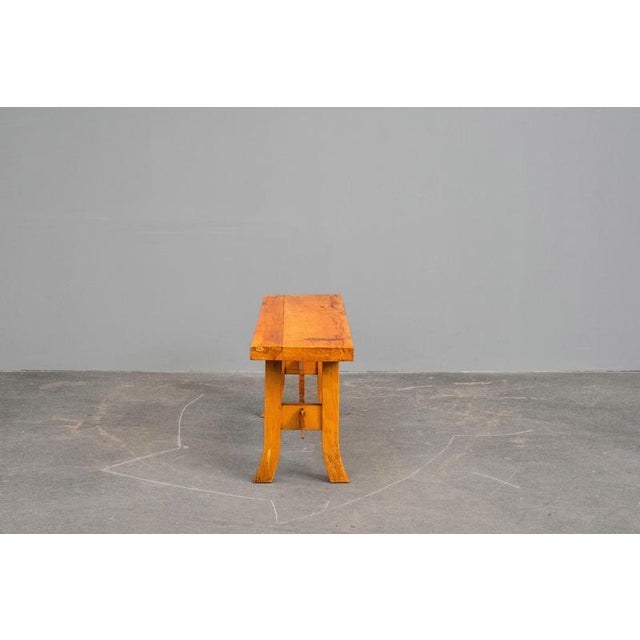 Biedermeier Style Bench in Beech Wood, Early 20th Century For Sale - Image 5 of 14