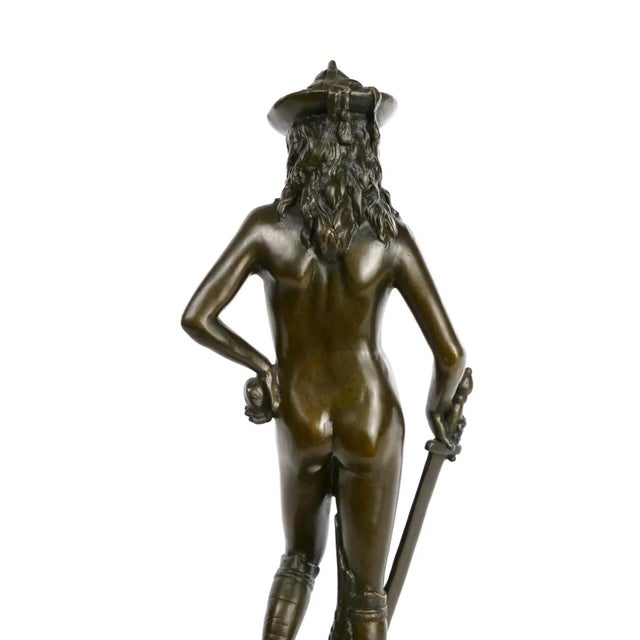 Early 20th Century Donatello Bronze Sculpture For Sale - Image 12 of 13