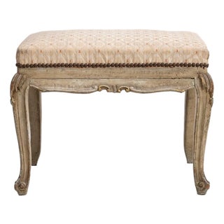 Louis XV Upholstered Stool For Sale