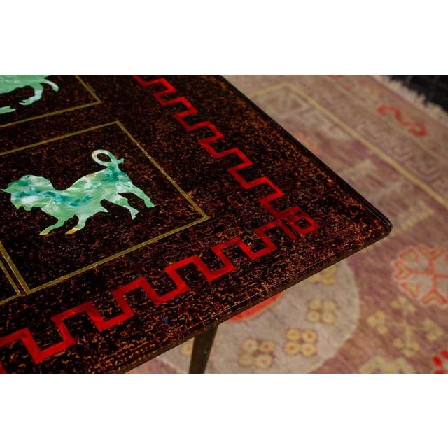 Glass Glass Zodiac Cocktail or Coffee Table from Fontana Arte For Sale - Image 7 of 12