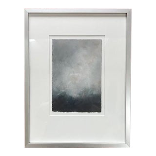 Oil on Paper, Dark Sky For Sale
