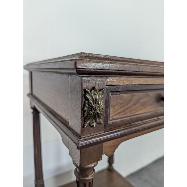 Louis XVI Bedside Table in Mahogany, Faubourg Saint-Antoine, France For Sale - Image 5 of 7