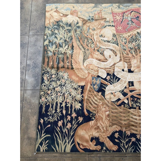 Late 20th Century Medieval Revival Tapestry For Sale In Los Angeles - Image 6 of 9