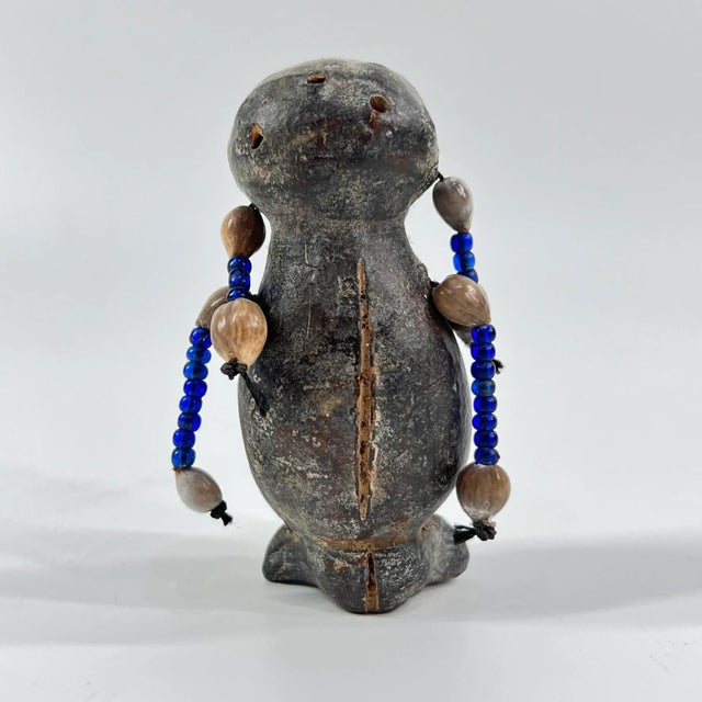 Early 20th Century Early 20th Century Tikar Clay House God 4inch Cameroon For Sale - Image 5 of 8