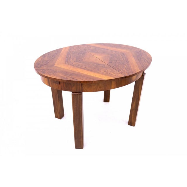 1940s Vintage Polish Art Deco Table, 1949s For Sale - Image 5 of 13