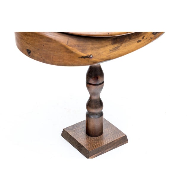 W. Plant & Son Antique English Milliner’s Hat Block Form on Stand For Sale - Image 4 of 11