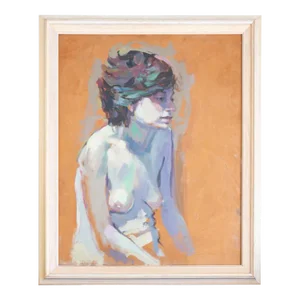 Figurative Impressionist Nude Oil Painting by Gerald Spencer