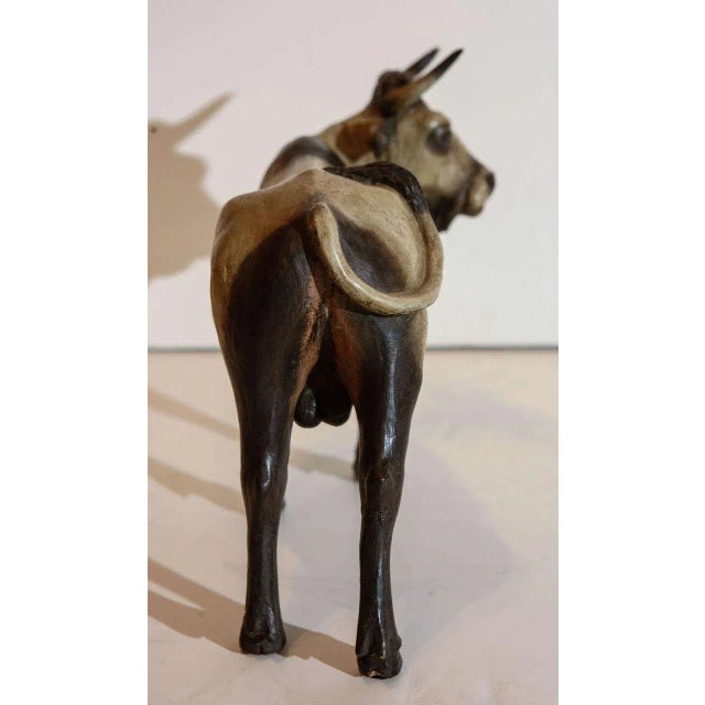 Hand-Painted 19th Century Bull Figurine For Sale In Los Angeles - Image 6 of 7