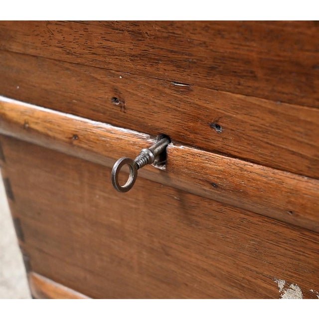 20th Century Mahogany Travel Trunk For Sale - Image 11 of 18
