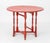 George III Style Red Painted Circular Drop Leaf Table For Sale In New York - Image 6 of 9